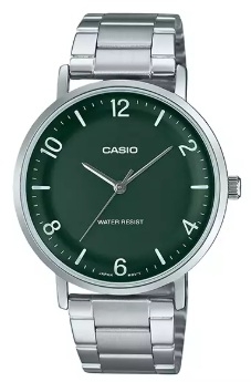 Casio Collection Minimal. Metal - Green (MTP-VT03D-3BDF) Men's Watch_main