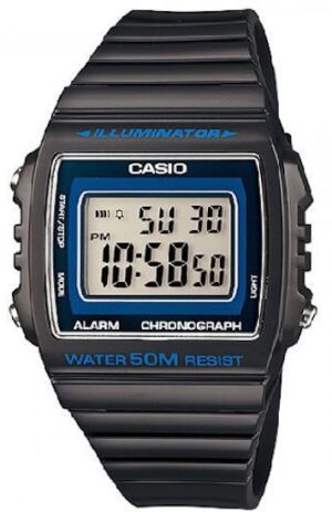 Casio Timeless Collection Sport Illuminator Wr 50m. Alarm. Chronograph - Grey (W-215H-8A) Unisex Watch_main