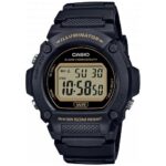 Casio Timeless Collection Sport- Illuminator. Wr 50m. Alarm. Chronograph - Black (W-219H-1A2) Men's Watch_main